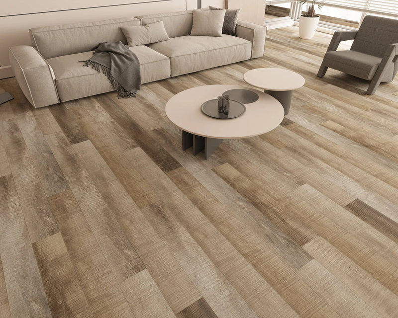 Summa Refined Brass 7-3/4x48 Embossed Bevel Matte AC5 Waterproof Laminate Flooring