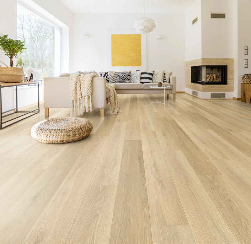 Summa Terra Cognac 9-1/4x60 Embossed Micro-Bevel Matte AC5 Waterproof Laminate Flooring