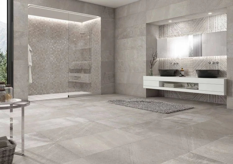 Sunstone Grey 12x25 Lappato Stone Look Porcelain Tile