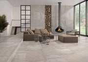 Sunstone Grey 24x48 Lappato Stone Look Porcelain Tile