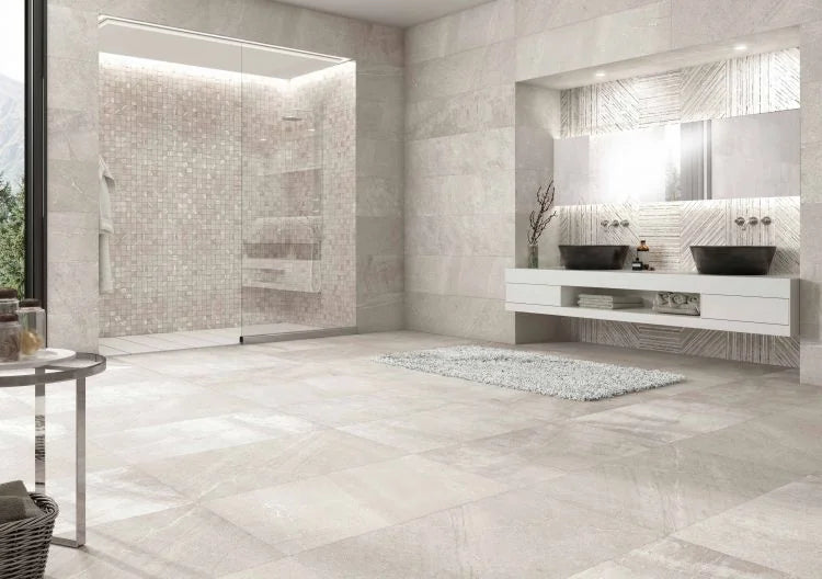 Sunstone Ice 24x48 Matte Stone Look Porcelain Tile