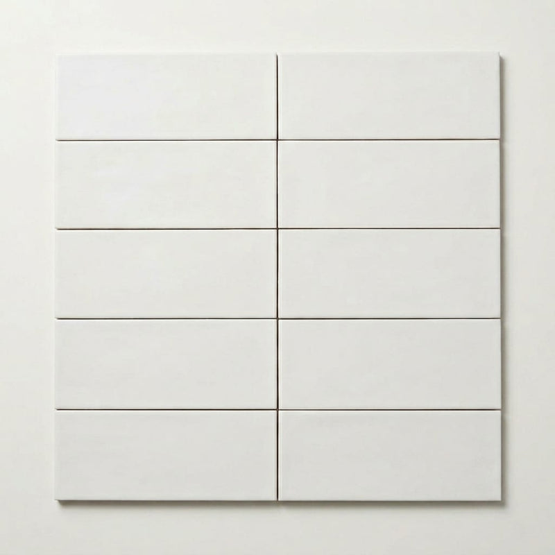 Tabarca Blanco 3x9.1 Matte Ceramic Tile 3x8 close-up
