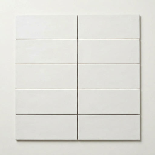 Tabarca Blanco 3x9.1 Matte Ceramic Tile 3x8 close-up