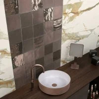 Tabarca Copper 5.9x5.9 Matte Ceramic Tile