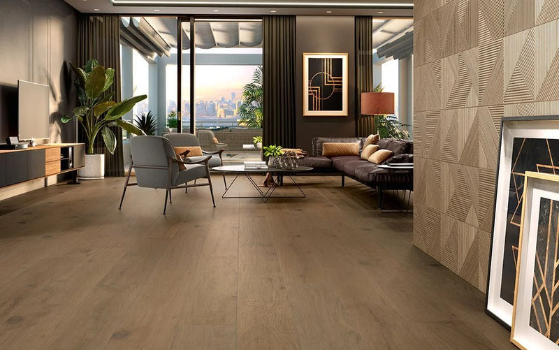 Tangram Walnut 12.4x39.4 Matte Decorative Ceramic Wall Tile