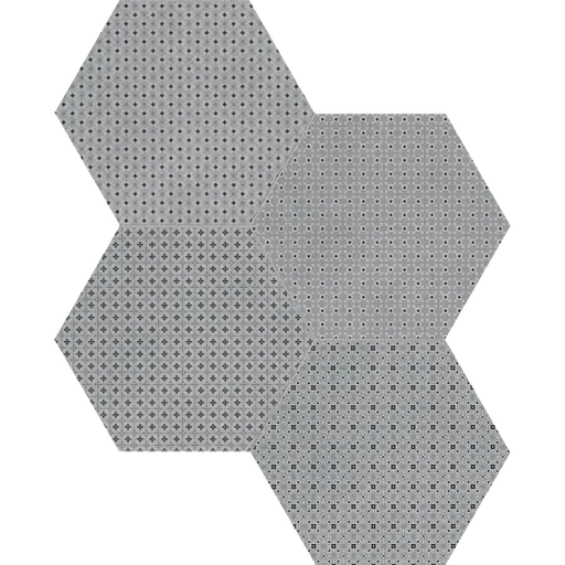 Tapestri Cashmere Blend 8.5in Hexagon Porcelain Mosaic