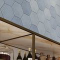 Tapestri Denim Blend 8.5in Hexagon Porcelain Mosaic