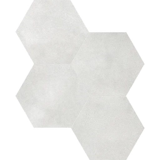 Tapestri Grey Denim 8.5in Hexagon Porcelain Mosaic