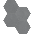 Tapestri Silk 8.5in Hexagon Porcelain Mosaic