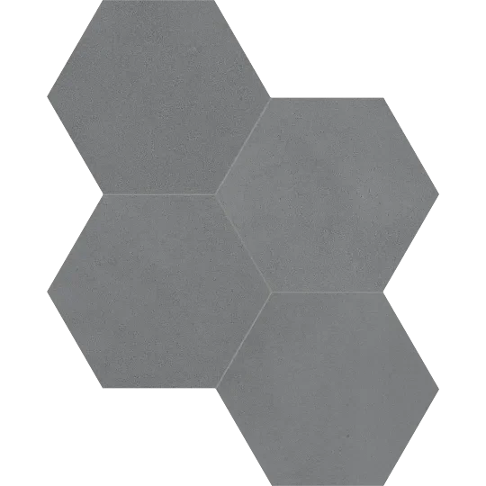 Tapestri Silk 8.5in Hexagon Porcelain Mosaic