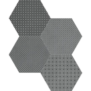 Tapestri Silk Blend 8.5in Hexagon Porcelain Mosaic