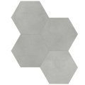 Tapestri Wool 8.5in Hexagon Porcelain Mosaic