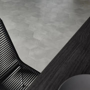 Tapestri Wool 8.5in Hexagon Porcelain Mosaic