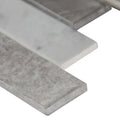 Tarvos Interlocking Pattern Misc. 0.24 Inch Recycles Glass Mosaic Tile