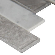 Tarvos Interlocking Pattern Misc. 0.24 Inch Recycles Glass Mosaic Tile