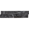 Taurus Black 5-7/8x24 Mesh 3D Split Marble Ledger Stone