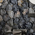 Taurus Black Irregular Marble Veneer Ledger Stone