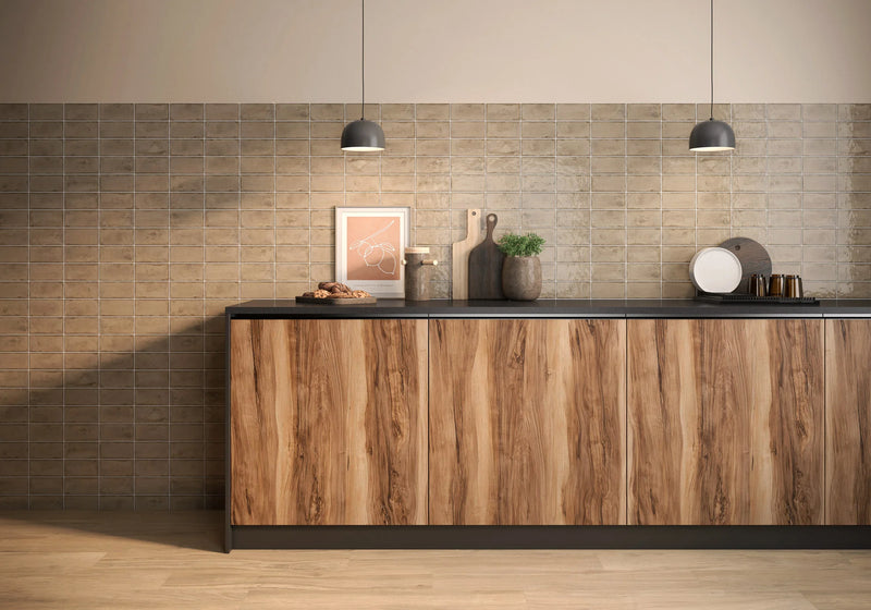 Tegel Taupe Bg 3x6 Bullnose Ceramic Wall Tile