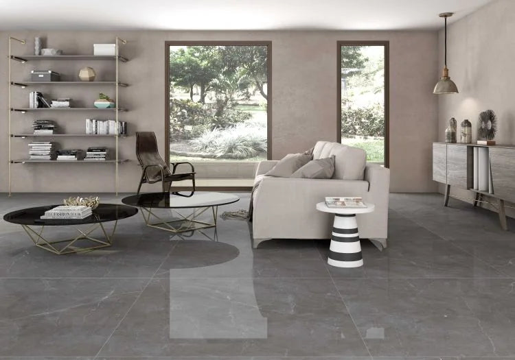 Tekali Gris 24x48 Polished Porcelain Tile