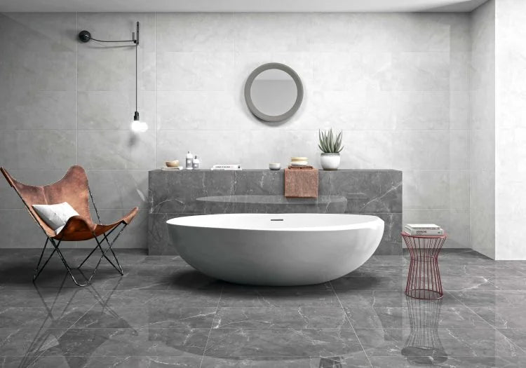 Tekali Gris 24x48 Polished Porcelain Tile