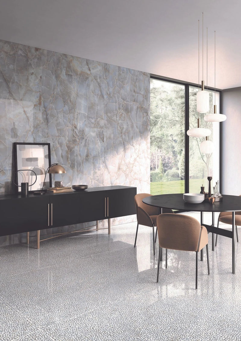 Tele Di Marmo Reloaded Onice Klimt 12x12 Polished Porcelain Mosaic Tile