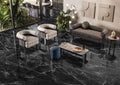Tele Di Marmo Revolution Calacatta Black 24x48 Matte Marble Look Porcelain Tile