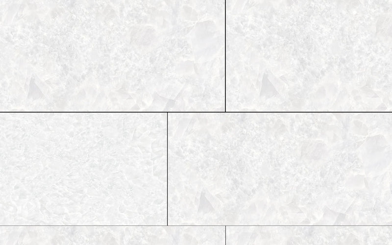 Tele Di Marmo Revolution Thassos 24x48 Polished Deco Porcelain Tile