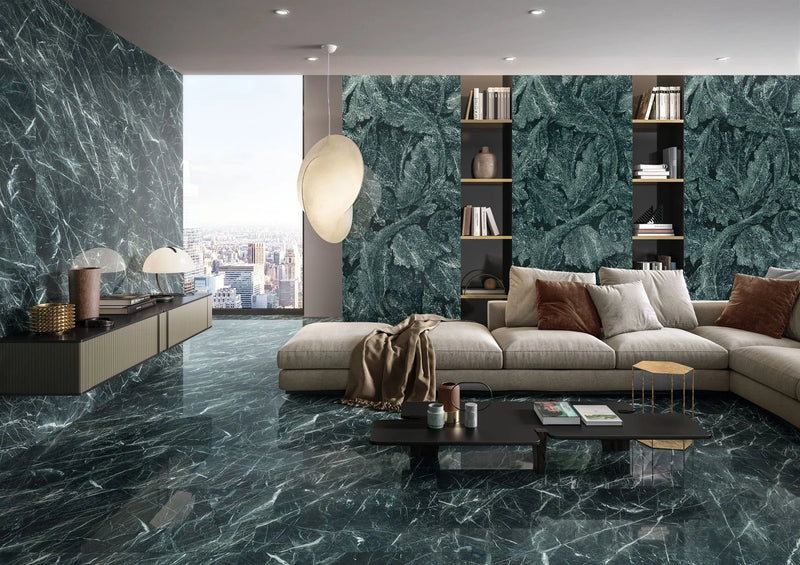 Tele Di Marmo Revolution Verde St. Denis 24x48 Matte Porcelain Tile