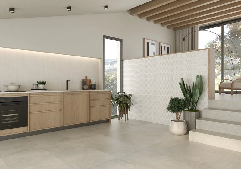 Tera Blanco 12x36 Dimensional Ceramic Wall Tile