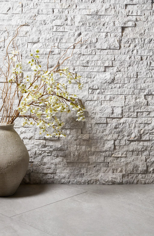 Terra Marine 5-7/8x24 Mesh 3D Split Marble Wall Mosaic