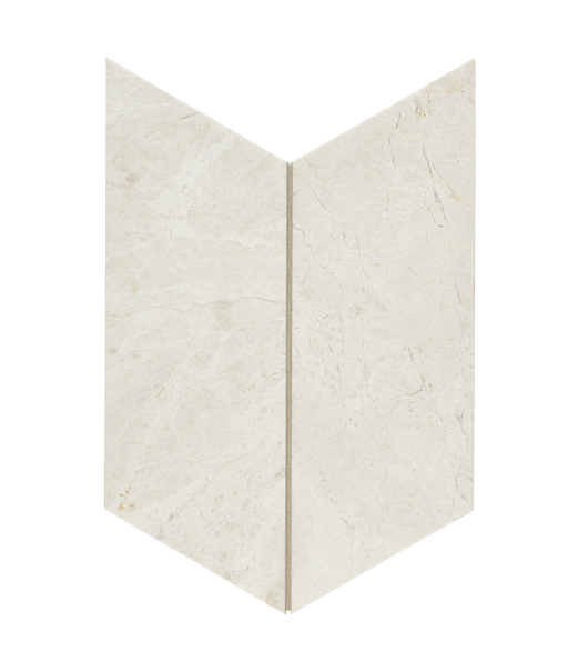 Terra Nova Large Chevron Honed Marble Mosaic