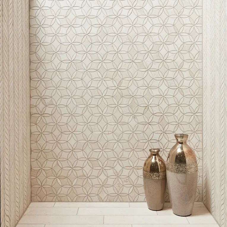 Completa Terra Nova Lotus Honed Marble Mosaic