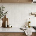 Terracota Blanco 7.9x7.9 Matte Terracota Tile 8x8 — Kitchen backsplash