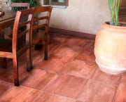 Terracotta Italian Saltillo Terra Cotta 13x13 Polished Porcelain Tile