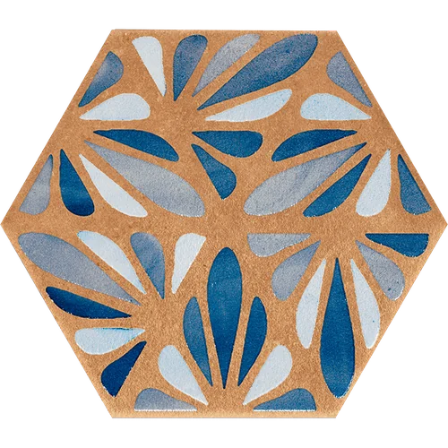 Terracreta Dipinto Chamotte 8.5x10 Hexagon Honed Stone Look Porcelain Tile