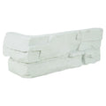 Terrado Copen Snow Random Corner Natural Porcelain Ledger Stone