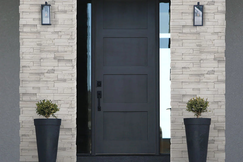 Terrado Copen Snow Random Corner Natural Porcelain Ledger Stone