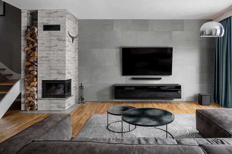 Terrado Copen Snow Random Flats Natural Porcelain Ledger Stone