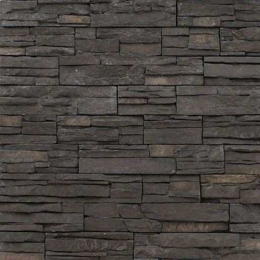 Terrado Denali Anthracite Random Panel Natural Porcelain Ledger Stone