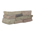 Terrado Peninsula Sand Stacked Stones Corner Random Natural PVC Ledger Stone