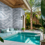 Terrazo Glacier 13x24 Matte Porcelain Pool Coping