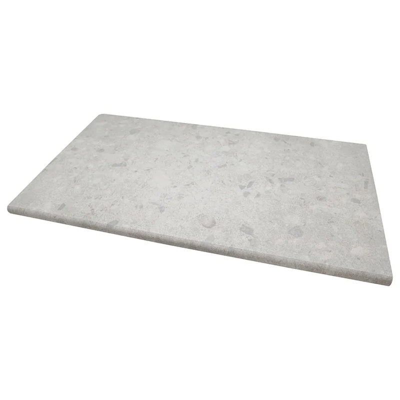 Terrazo Glacier 13x24 Matte Porcelain Pool Coping