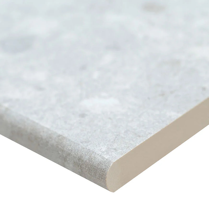 Terrazo Glacier 13x24 Matte Porcelain Pool Coping