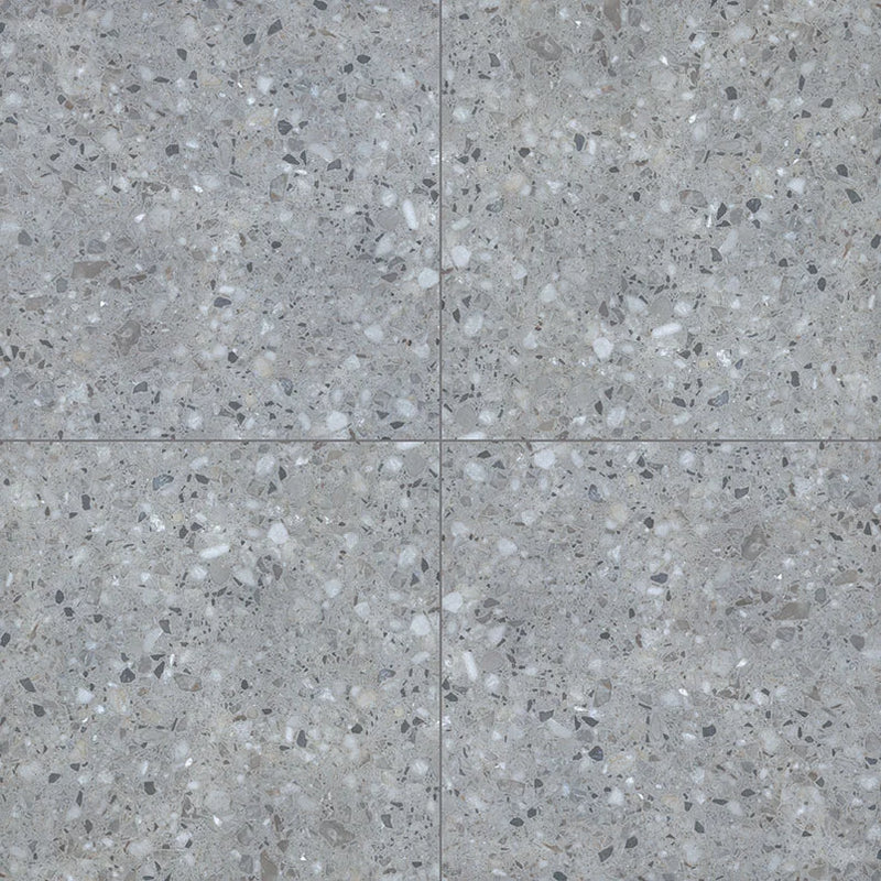 Terrazo Gris 24x24 Matte Porcelain Paver