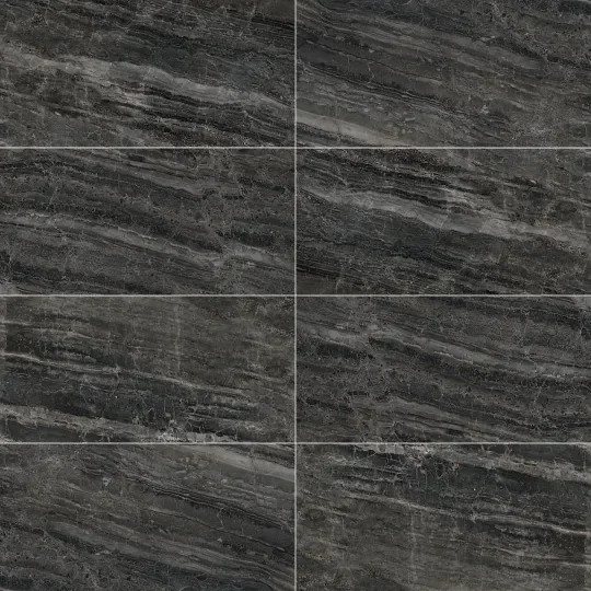 Cosmic Black 3x12 Surface Bullnose Porcelain Trim
