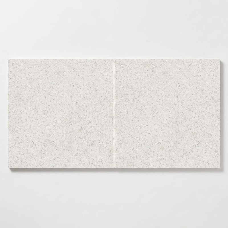 Terrazzo White 24x24 Porcelain Tile close-up
