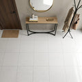 Terrazzo White 24x24 Porcelain Tile — Foyer floor