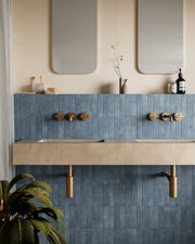 Tetris Blu 2x8 Matte Porcelain Tile