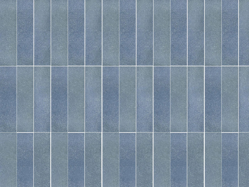 Tetris Blu 2x8 Matte Porcelain Tile