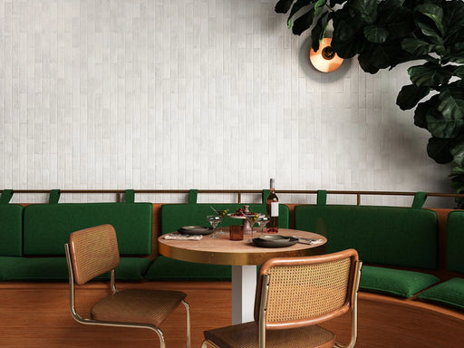 Tetris Jolly Trim White 0.5x8 Matte Porcelain Tile